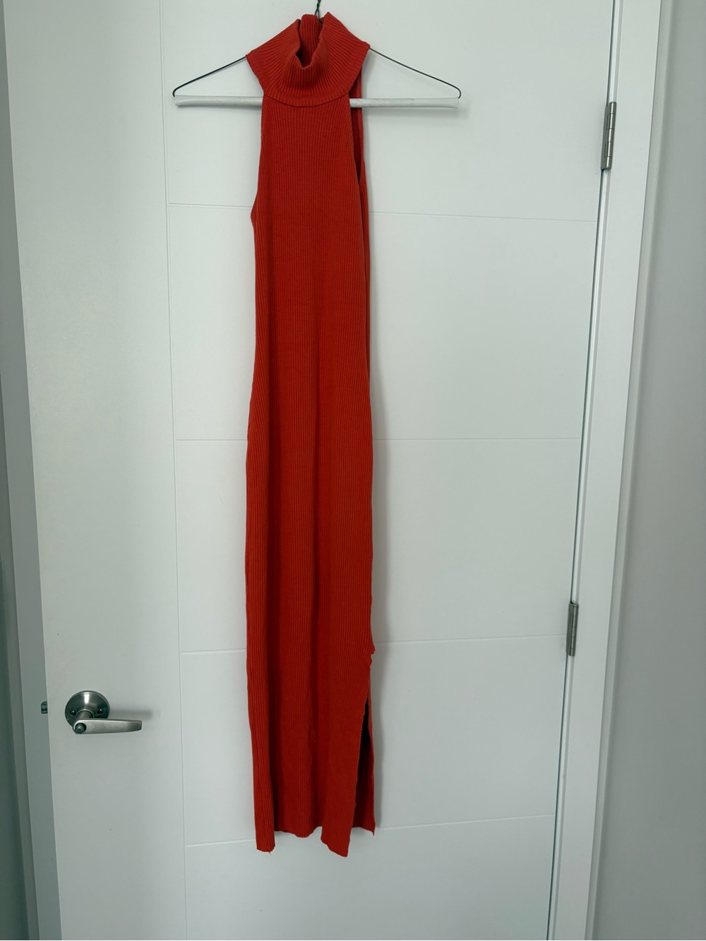 Sleeveless Turtleneck Knit Dress